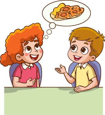 Aç çocukların vektör çizimleri 