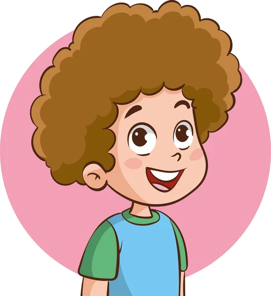 Kinder Porträt Cartoon Vektor Illustration — Stockvektor