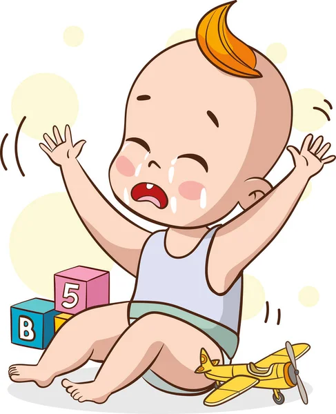 funny crying baby cartoon