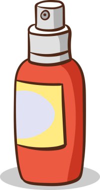 Sprey parfümün vektör illüstrasyonu