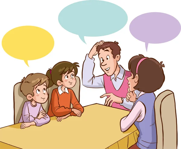 Şirin ailenin vektör çizimi