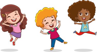 Komik Okul Çocuğu Eğitim Kavramının vektör çizimi