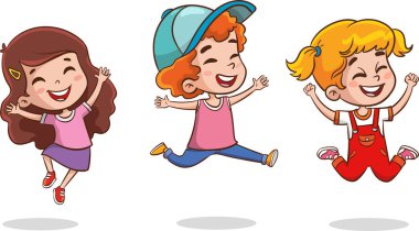 Komik Okul Çocuğu Eğitim Kavramının vektör çizimi