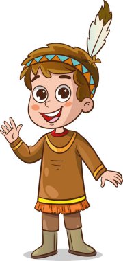 Amerikan yerlilerinin vektör çizimi