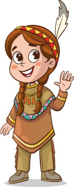 Amerikan yerlilerinin vektör çizimi