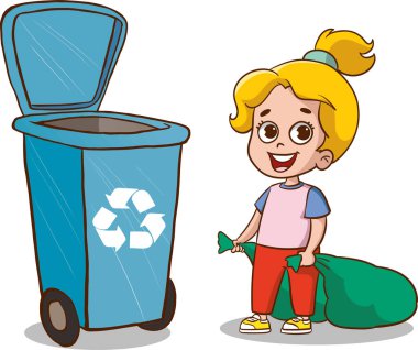 Mutlu küçük çocuklar ev işi yapıyor.