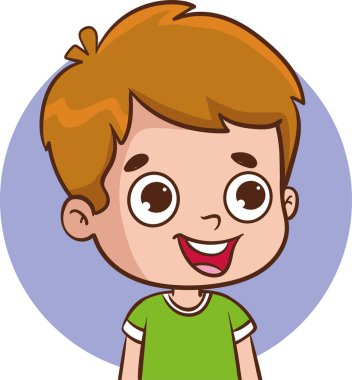 Çocuklar farklı duygu vektörü illüstrasyonları gösteriyorlar 