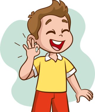 Farklı pozitif duyguları, duyguları, heyecanlı yüz ifadeleri, el hareketlerini, V işaretini, kendine güveni ve iyimser vücut dilleri olan sevimli mutlu çocuklar.