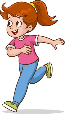 Çalışan çocukların vektör illüstrasyonu