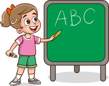Çocuk Eğitimi için Boş Not Kağıdı Vektör illüstrasyonu