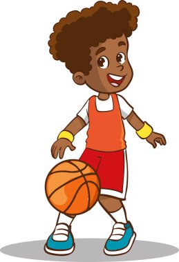 basket topu tutan çocuk