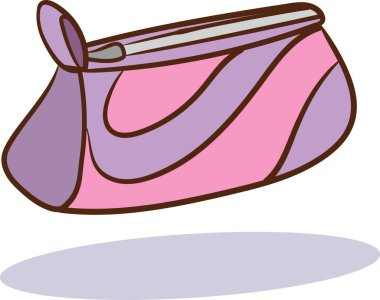 Beyaz arkaplanda izole edilmiş bir kalem kutusunun vektör illüstrasyonu.