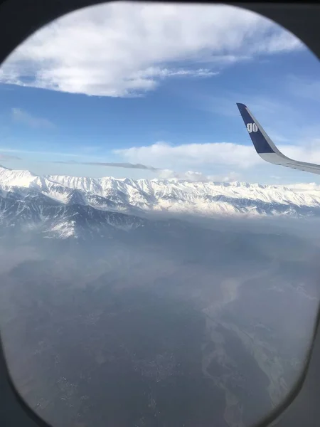 飛行機からの空の空の眺め — ストック写真