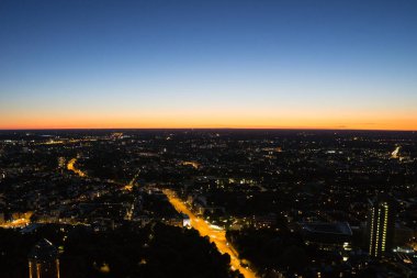 Hamburg Panoraması, Almanya Alacakaranlıkta