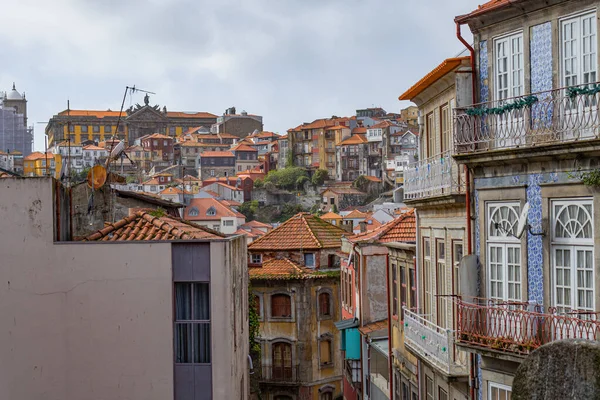 Strada Colorata Case Tetti Porto — Foto Stock