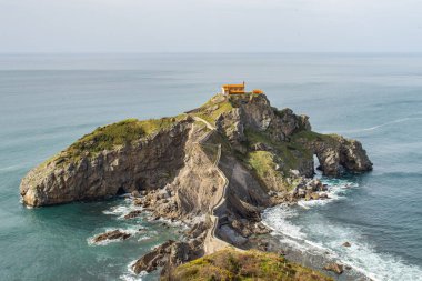 San Juan de Gaztelugatxe, a Basque coastal island also known as Dragonstone from the Game of Thrones clipart