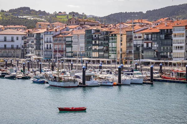 Lekeitio Spagna Marzo 2023 Veduta Del Porto Con Barche Ancorate — Foto Stock