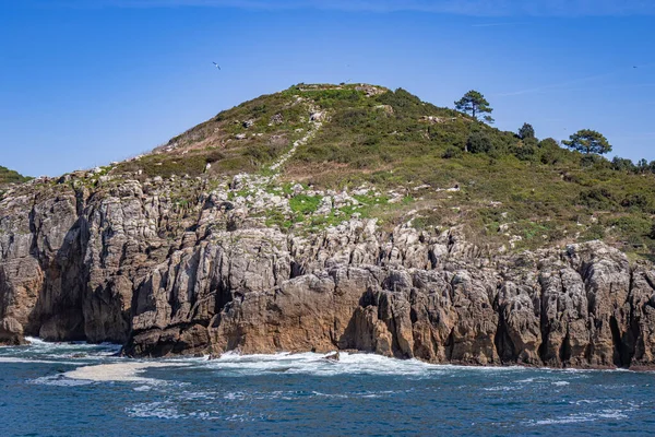 Острів Сан Ніколас Прибережному Місті Лекейтіо Баскська Країна — стокове фото
