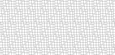 Kusursuz ve minimum geometrik siyah-beyaz vektör desen tasarımı. Gri Ölçekli Geometrik Izgara Bileşimi.