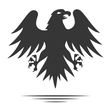 Kartal silueti simgeleri tasarım vektör çizimi.