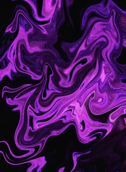 Жидкий Абстрактный Фон Полосами Живописи Маслом Свежим Цветом — стоковое фото