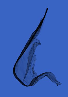 Mavi arkaplanda siyah çizgili soyut arkaplan