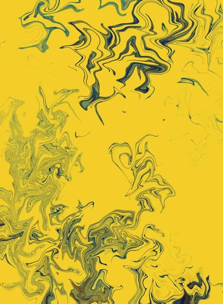 Yağlı boya çizgileri ve renkli suluboya ile sıvı soyut arkaplan