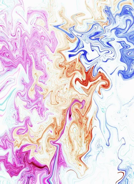 数字艺术中的液体抽象模式 — 图库照片