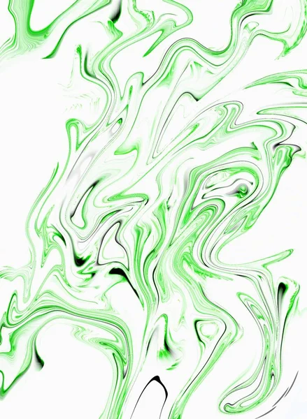 Fundo Mármore Verde Branco Pintura Acrílica Papel Parede Abstracto — Fotografia de Stock