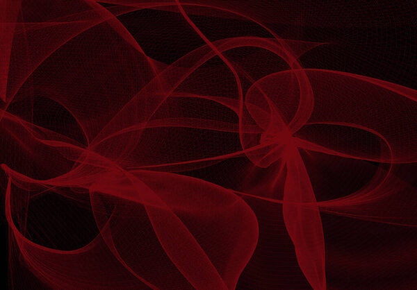 Red abstract fractal background for your design