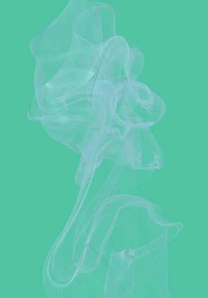 Abstrato Padrão Fumaça Branca Fundo Verde Para Seu Conceito Criativo — Fotografia de Stock
