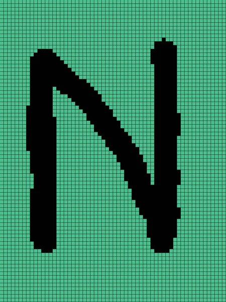 用N个字母表示矢量图 — 图库照片