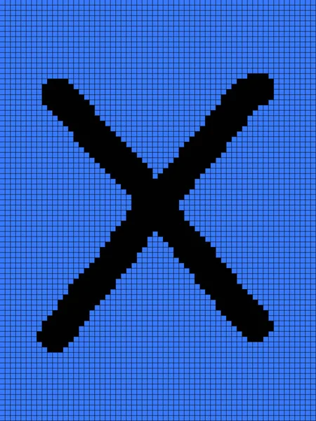 用X个字母表示矢量图 — 图库照片