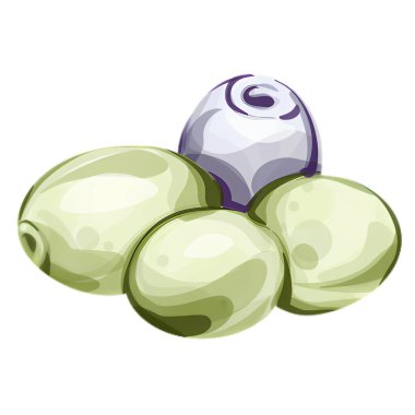 Bu sanat eserinde yeşil ve siyah çeşitleri de içeren canlı bir suluboya zeytin tasviri yer almaktadır. Karmaşık fırça darbeleri, İtalyan zenginliğini yansıtan doğal güzelliklerini ve dokusunu yansıtıyor.