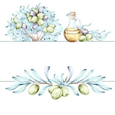 Hassas suluboya çizimlerinde bir şişe zeytinyağının yanında dallardan sarkan canlı zeytinler yer alır. Sanat eserleri doğanın güzelliğini ve İtalyan mutfağının zenginliğini kutluyor.