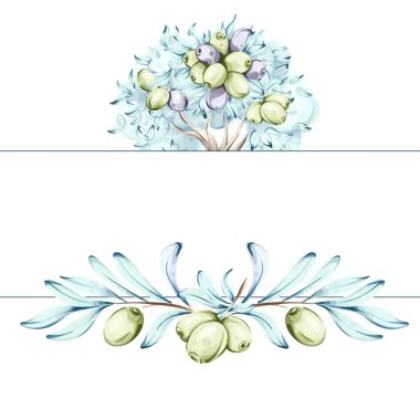 Suluboya resimlerinden oluşan bir koleksiyonda zeytin ağaçlarının zarafeti ve zeytinyağının zenginliği sergileniyor. Zarif detaylar, zeytinlerin doğal güzelliklerini yansıtır.