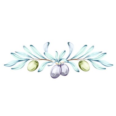 Suluboya çizimleri zeytin ve zeytinyağının doğal güzelliğinin canlı renklerini ve organik şekillerini yansıtıyor. Bu dizinin davet ettiği İtalyan mutfağı temalarının arka planına göre ayarlayın