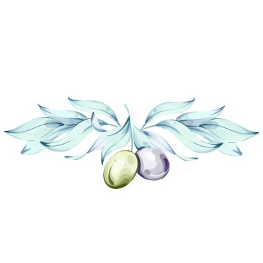 Bu sanat eserinde, zeytinlerin narin zeytin yapraklarıyla çevrili nefis bir suluboya tasviri sergileniyor. Canlı renkler ve sıvı fırça darbeleri İtalyan mutfağının ve doğasının özünü çağrıştırıyor.