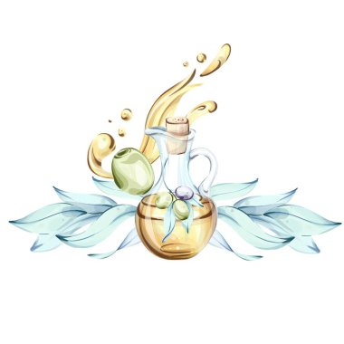 Bu suluboya çizimler serisi, doğanın güzelliğini ve İtalyan mutfak geleneklerinin zenginliğini sembolize eden zeytin ve zeytin yağının cazibesini vurgular. Hassas fırça darbeleri vitrinleri