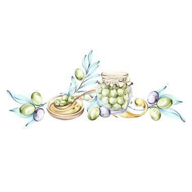 Bu dizide İtalyan mutfağı ve doğası ile olan ilişkilerini vurgulayan zeytin ve zeytin yağının enfes suluboya çizimleri yer almaktadır. Her parça canlı renkleri ve dokuları yakalıyor.