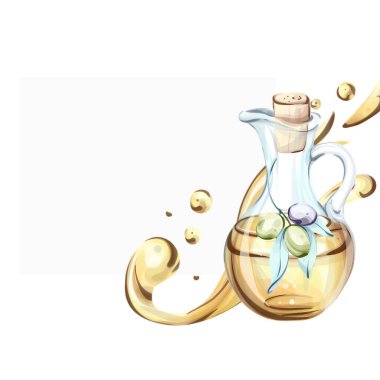 Renkli suluboya resimlerde zeytin ve zeytin yağı sergileniyor. İtalyan mutfağındaki önemini kutluyorlar. Canlı renkler doğanın özünü yakalar cömertlik ve güzelliğin altını çizer