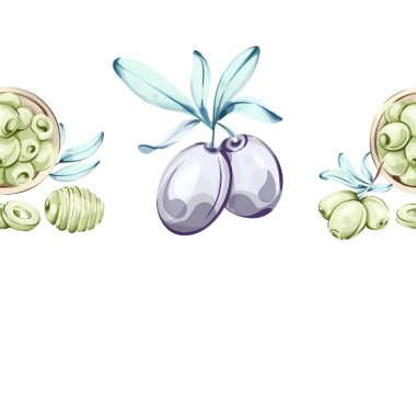 Sanatsal suluboya çizimlerinde zeytin ve zeytin yağı sergileniyor ve İtalyan mutfağındaki önemleri vurgulanıyor. Her parça izleyicileri doğanın güzelliğine ve beslenmenin zenginliğine boğar.