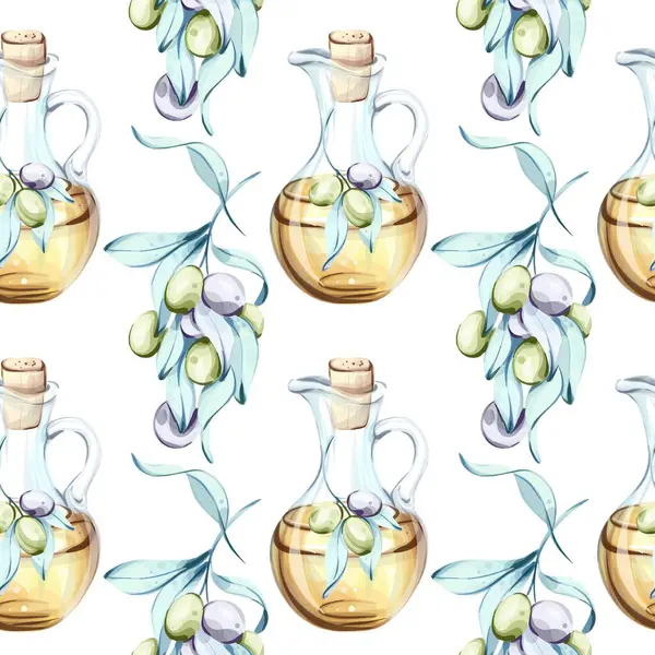 Bu pürüzsüz desenler zeytin ve zeytinyağı şişelerini suluboya tekniğiyle güzelce resmediyor. Zengin renkler ve doğal formlar İtalyan mutfağının özünü yansıtıyor.