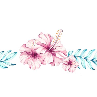 Canlı yeşil yapraklarla sarmalanmış pembe amber çiçekleri hoş bir düzenleme verimli bir tropikal titreşim yaratır. Yaz toplantıları, plaj partileri ve şenlikli etkinlikler için ideal..