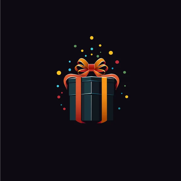 Bir hediyenin minimalist logosu bir hediyenin ya da hediyenin gösterişsiz ve basit bir temsilidir..