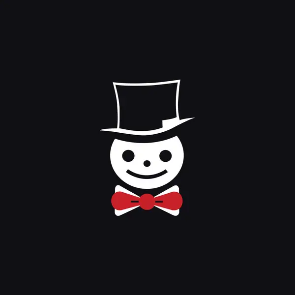 Vektör stili bir kardan adam başı bu ikonik kış figürünün sade ve temiz bir gösterimidir..