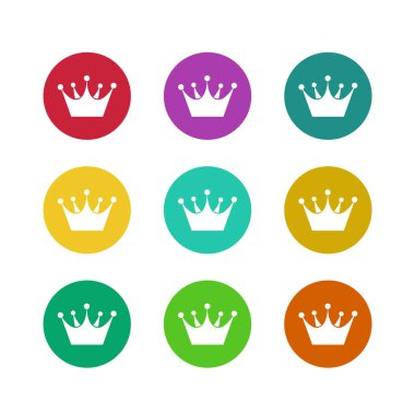Crown maskot vektör illüstrasyonu