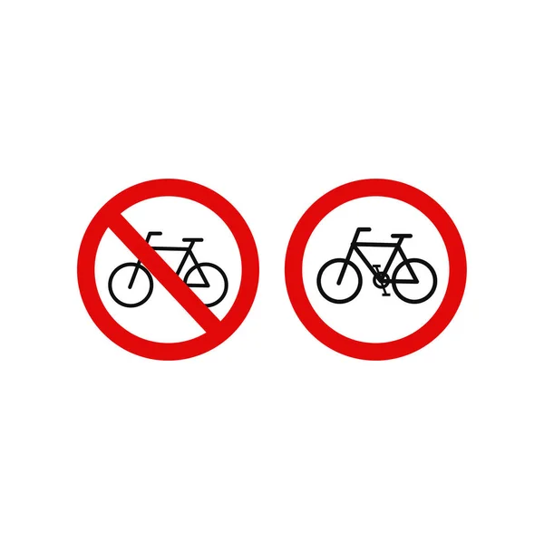 自転車標識ベクトルイラストなし — ストックベクタ