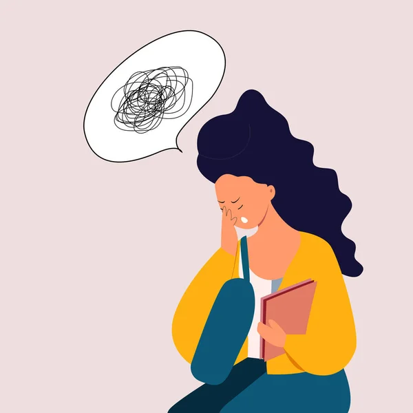 Stressgefühle Und Frustration Bei Frauen — Stockvektor