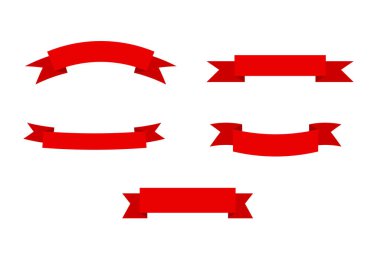 Kurdele kırmızı resim vektör resmi